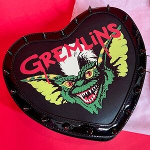Killstar Black and Green Gremlins Heart Bag